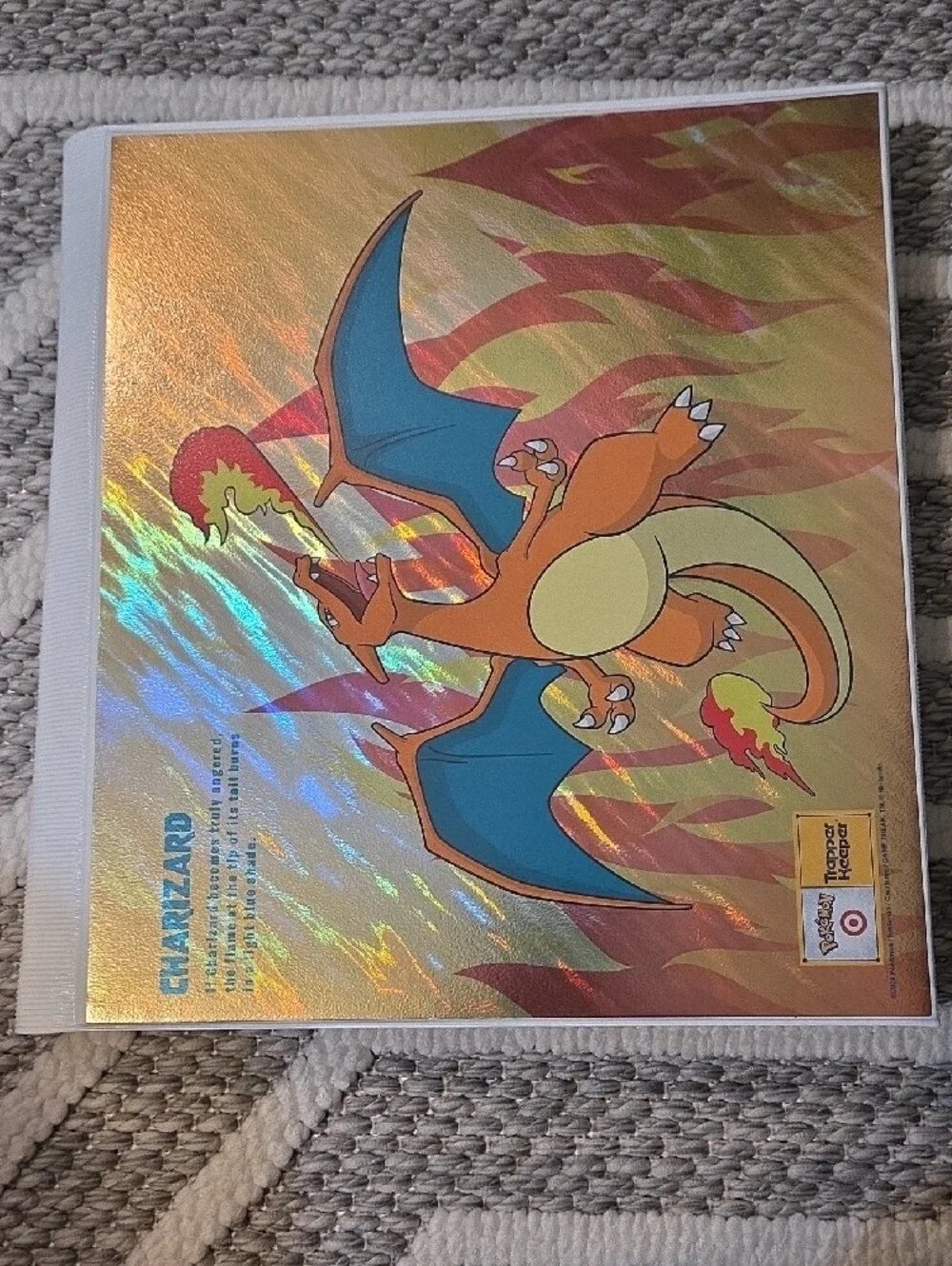 Target x Pokémon-Charizard Holographic Trapper Keeper - Orange/Blue